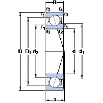 Rodamiento 719/8 CE/HCP4A SKF