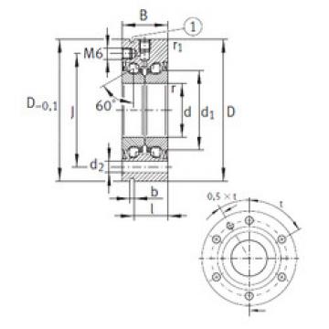 Rodamiento ZKLF50140-2Z INA