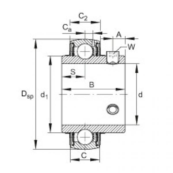 Rodamiento UC202-10 FAG #1 image