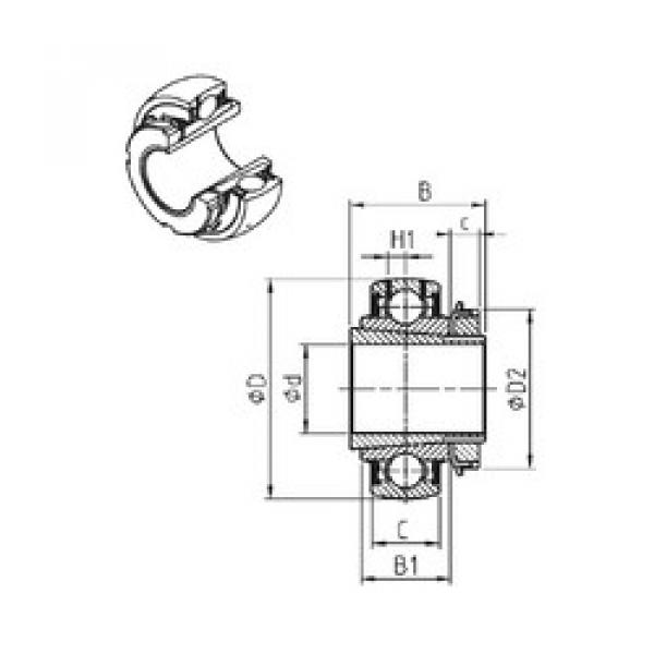 Rodamiento UK207+H-18 SNR #1 image