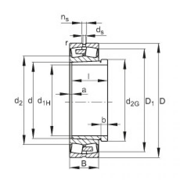 Rodamientos 23160-E1A-K-MB1 + AH3160G FAG #1 image