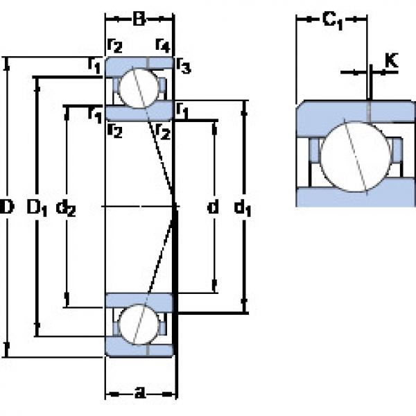 Rodamiento 71904 CE/HCP4AH SKF #1 image