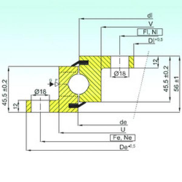 Rodamiento NBL.20.0844.200-1PPN ISB #1 image