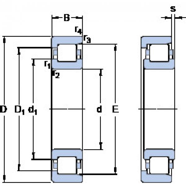 Rodamiento NF 307 ECP SKF #1 image