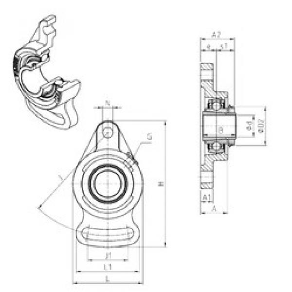 Rodamiento UKFA212H SNR #1 image